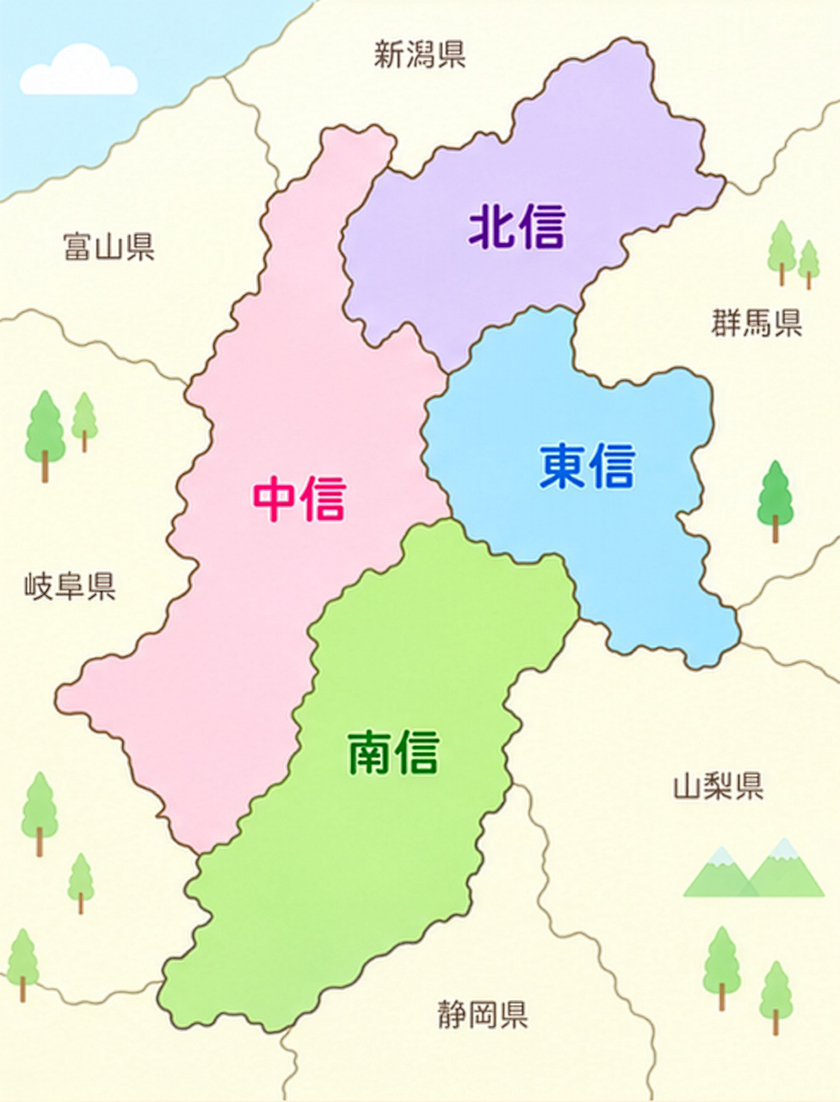 長野県音楽教室案内マップ